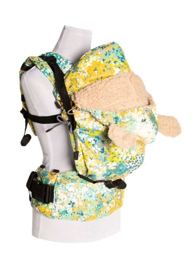 Monkey Mum® Fodrad huva till bärselen Carrie - Blommande äng