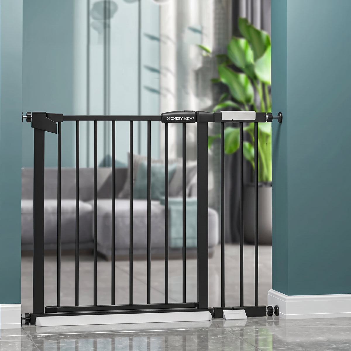 Säkerhetsgrind Monkey Mum® – Svart