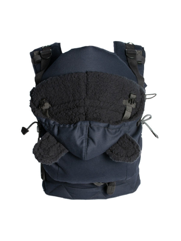 Monkey Mum® Insulated hood for the Carrie carrier - Silver Darkness