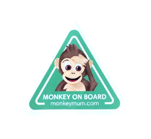Bildekal Monkey Mum® - Grön