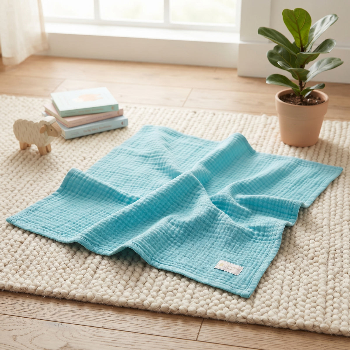 Monkey Mum® muslin diaper - Mint