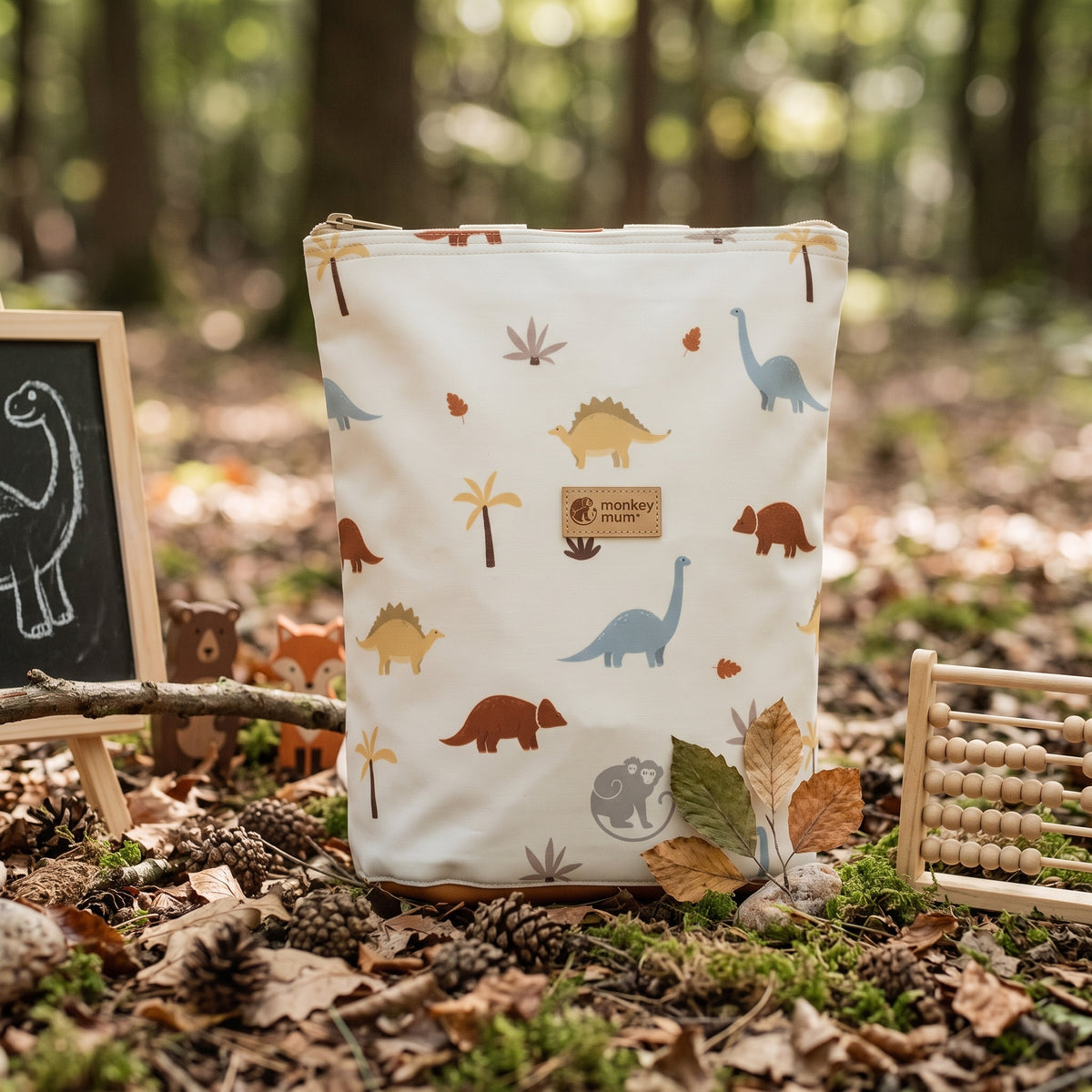 Gyerek softshell hátizsák Monkey Mum® - Dinoszaurusz-történet