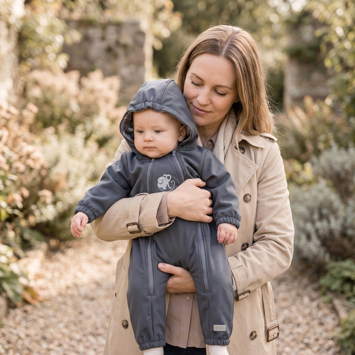 Monkey Mum® Softshell snowsuit with membrane – Mysterious trip - size 62/68, 74/80