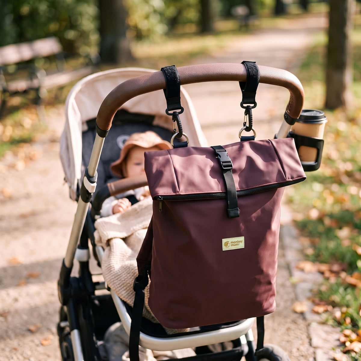 Monkey Mum® Softshell ruksak za dječja kolica – Medvjeđi trag