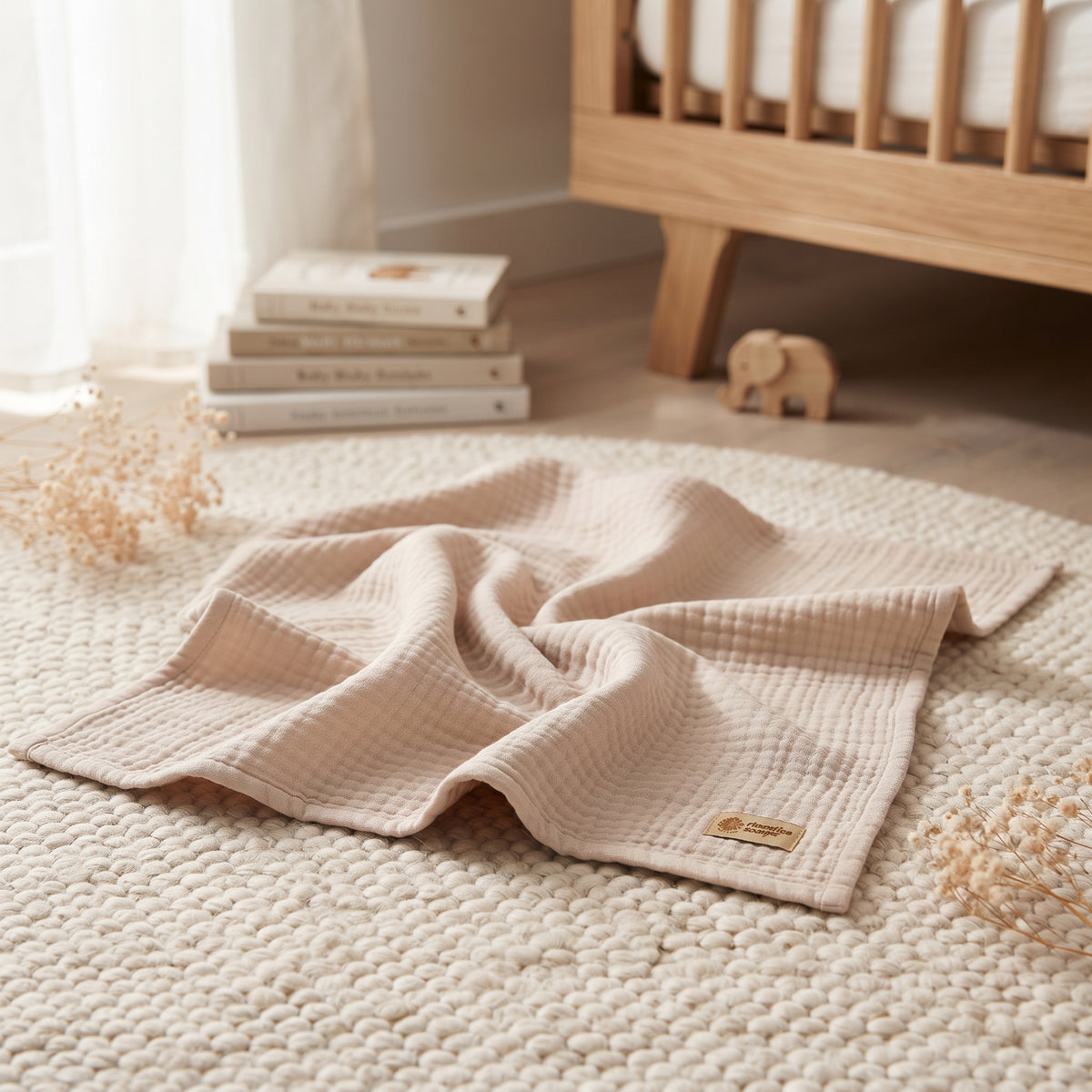 Monkey Mum® muslin diaper - Beige