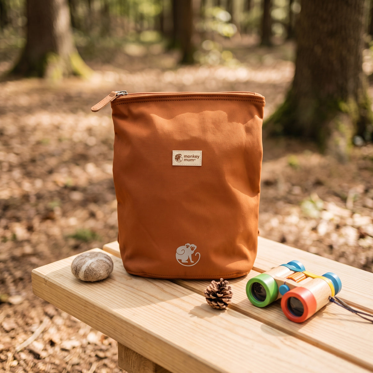 Gyerek softshell hátizsák Monkey Mum® - Őszi levelek