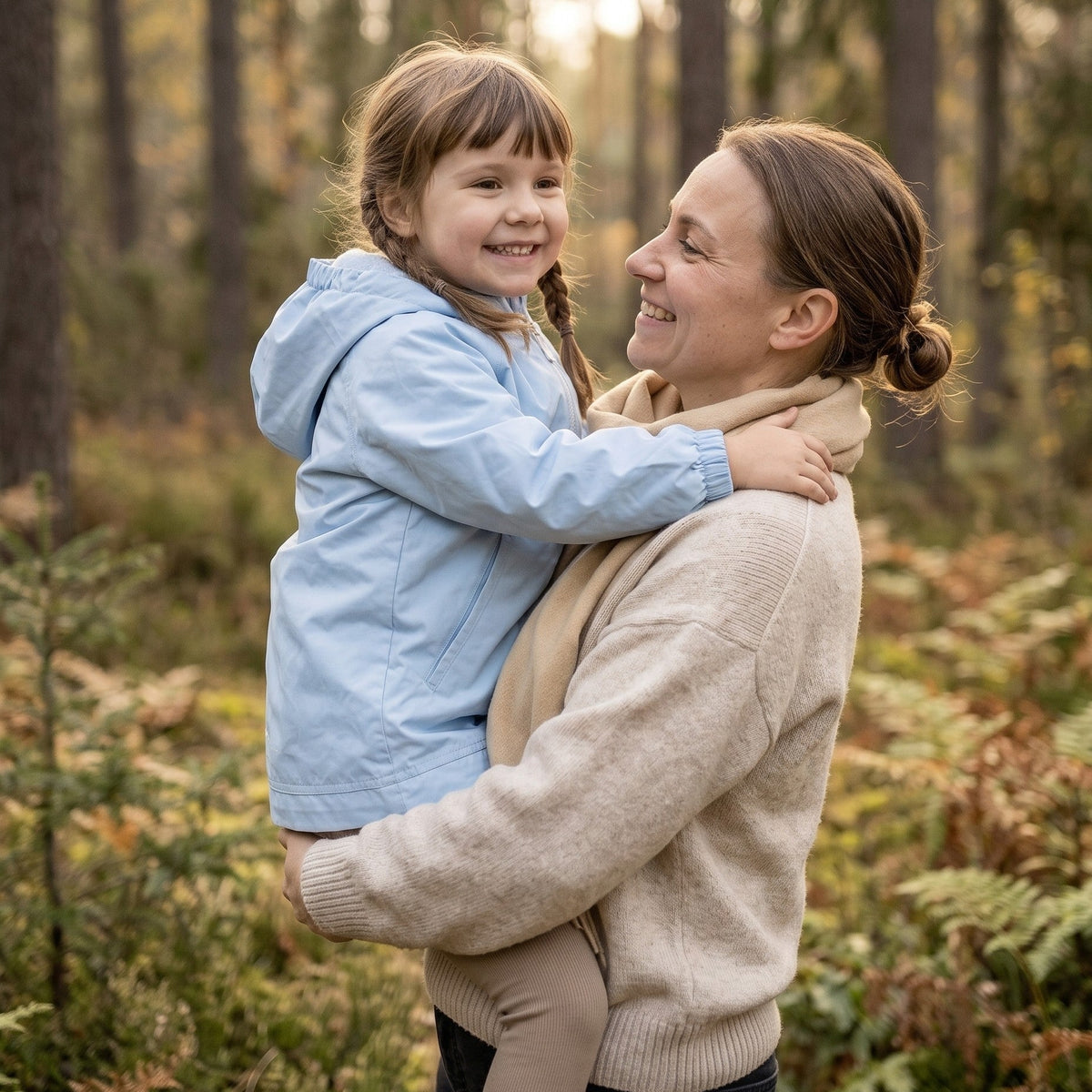 Monkey Mum® Šuškava jakna s raglan rukavima - Svijetloplava