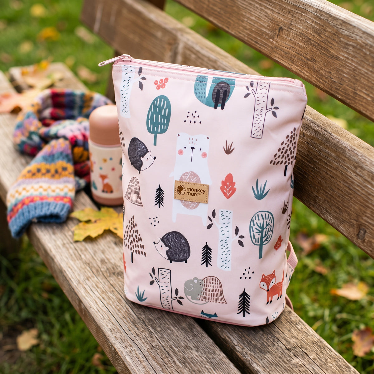 Gyerek softshell hátizsák Monkey Mum® - Napi állatkák