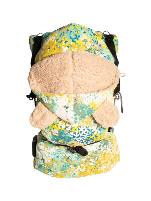 Monkey Mum® Fodrad huva till bärselen Carrie - Blommande äng