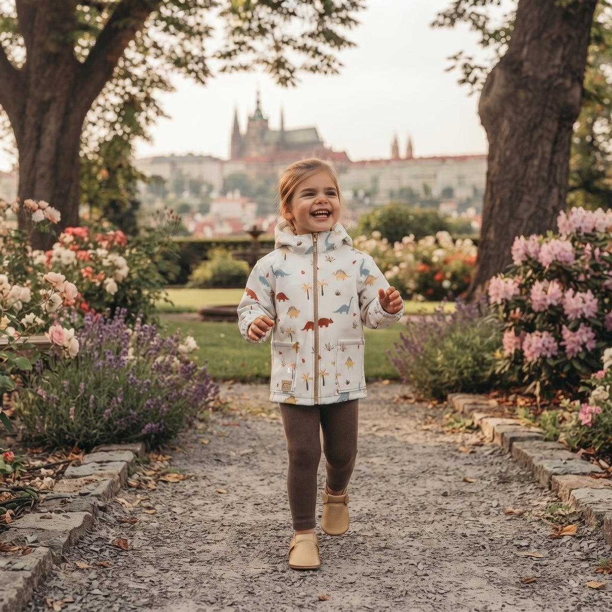 Dječja softshell jakna s membranom Monkey Mum® - Priča o dinosauru