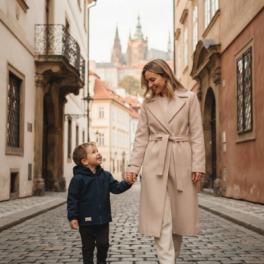 Gyermek softshell kabát membránnal Monkey Mum® - Éjszakai égbolt