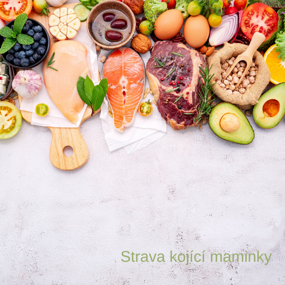 Strava kojící maminky