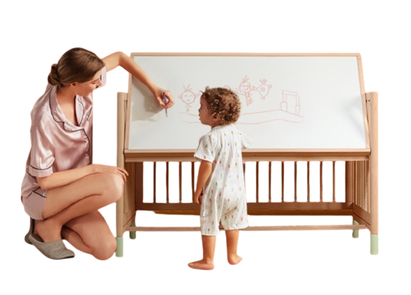 3-in-1 Children's Crib - Solid Wood - 120x60 cm