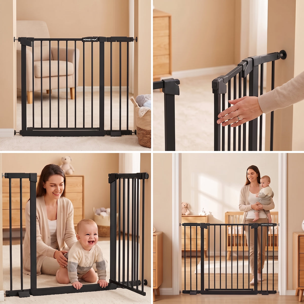 Monkey Mum® biztonsági rács – fekete