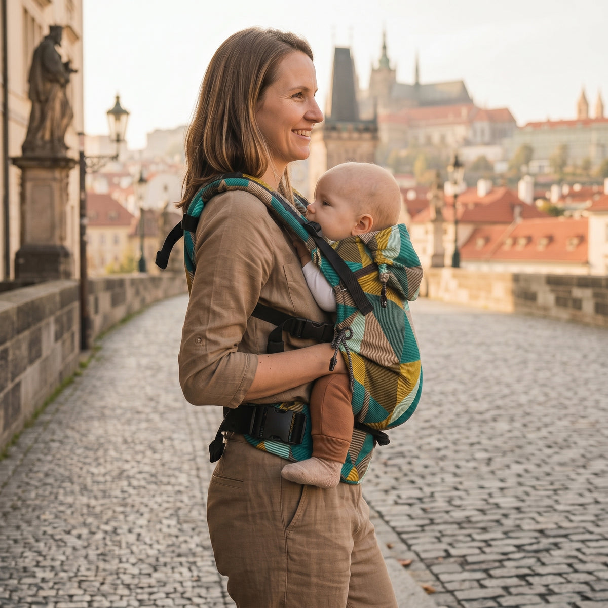 Monkey Mum® Ergonomisk växande bärsele Carrie - Charmig geometri