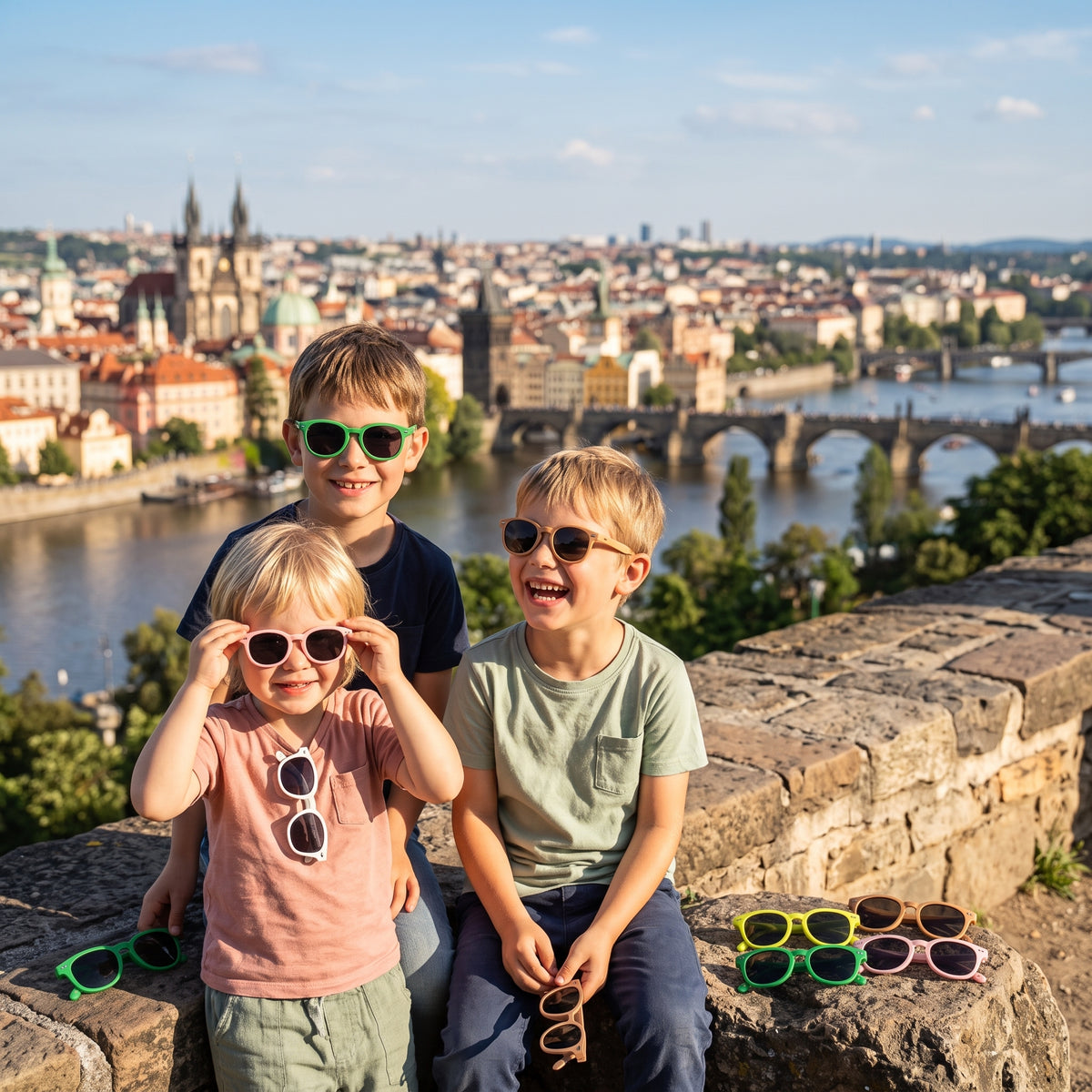 Dječje sunčane naočale Monkey Mum® - Tigrova oštrina - više boja