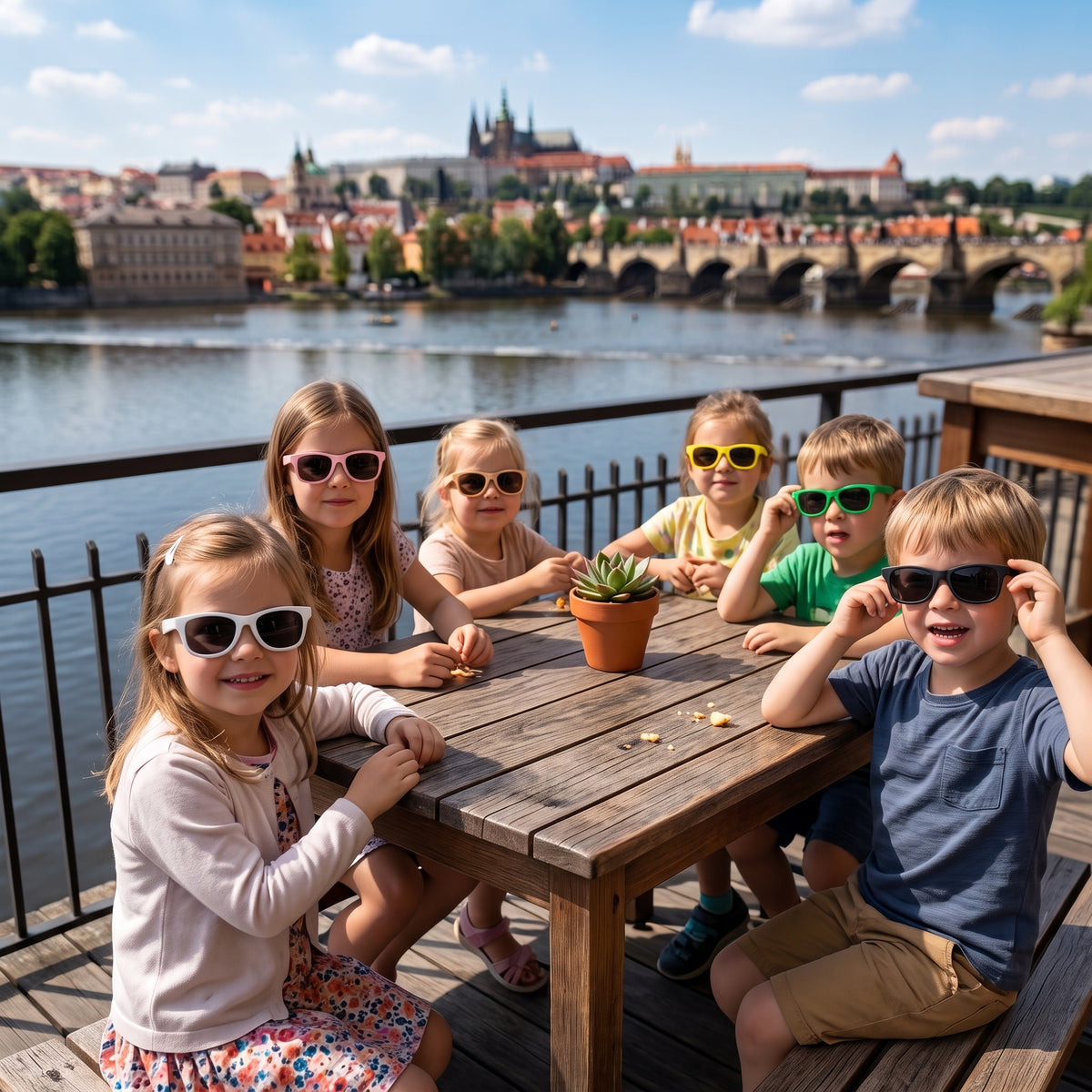Dječje sunčane naočale Monkey Mum® - Žablji treptaj - više boja