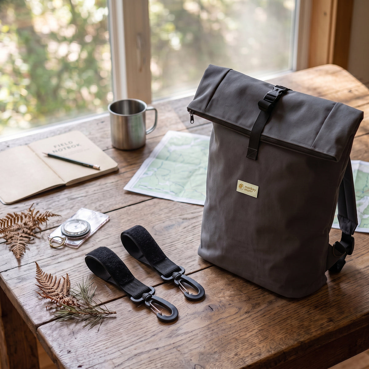 Monkey Mum® Softshell ruksak za dječja kolica – Sočna malina