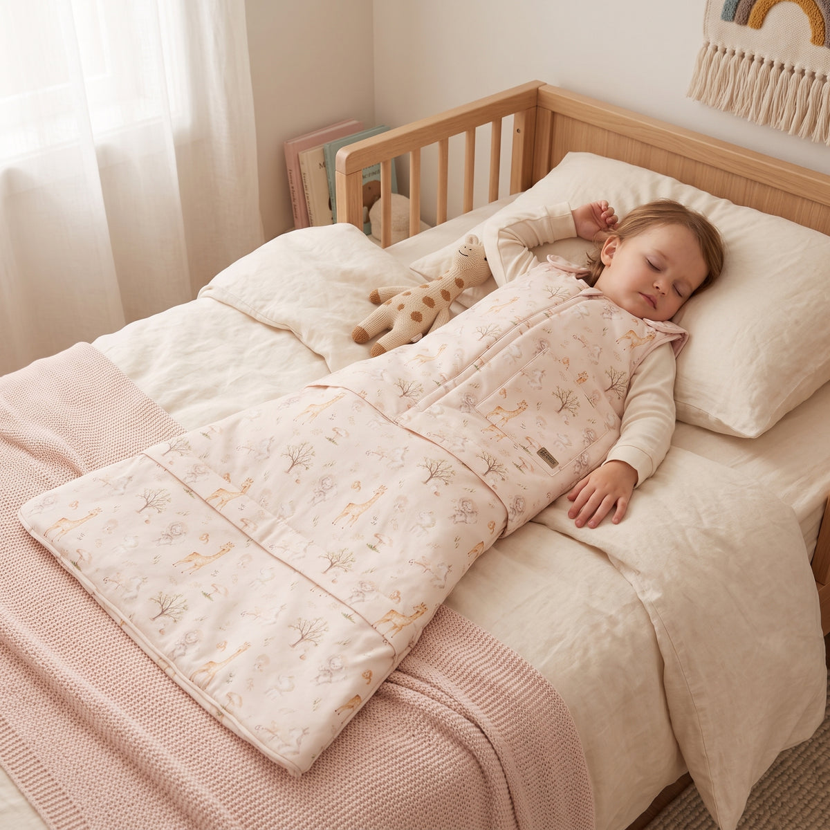 Vintervandrande sovsäck Monkey Mum® 0 - 4 år - set - Vår med smådjur