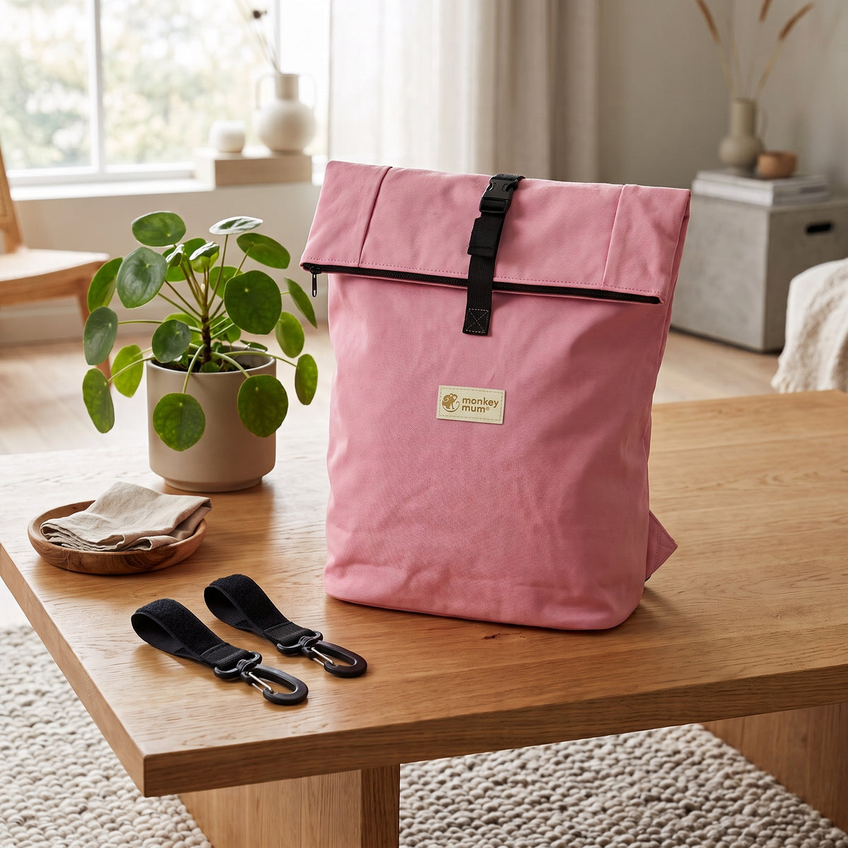 Monkey Mum® Softshell ruksak za dječja kolica – Šećerna vata