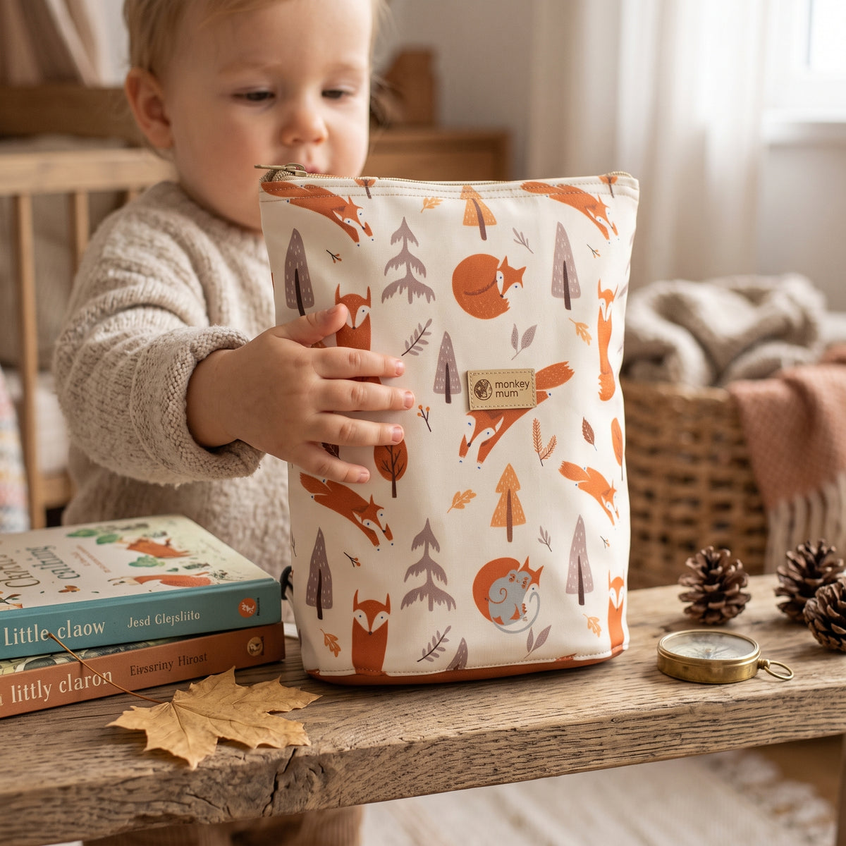Gyermek softshell hátizsák Monkey Mum® - Róka játékok