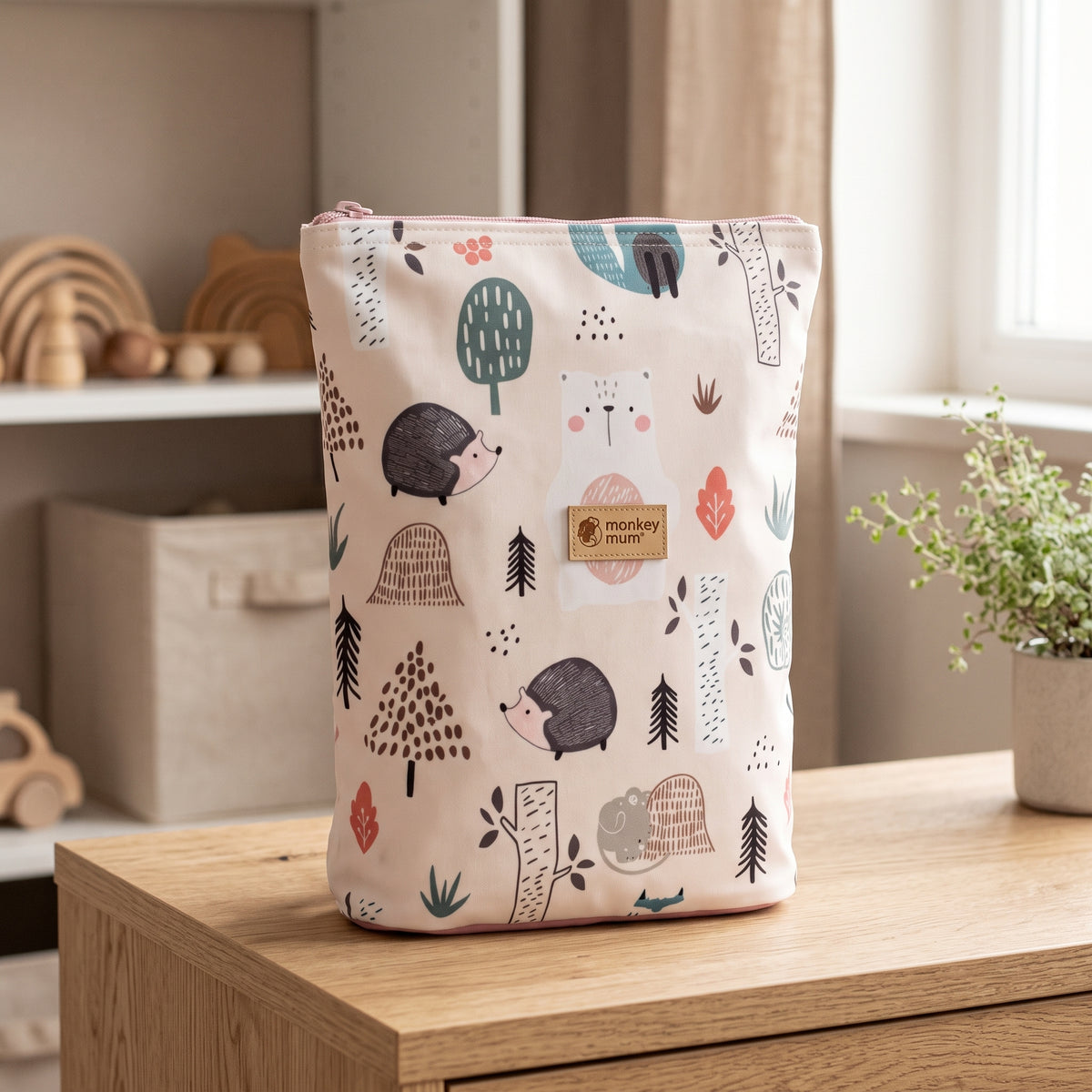 Gyerek softshell hátizsák Monkey Mum® - Napi állatkák
