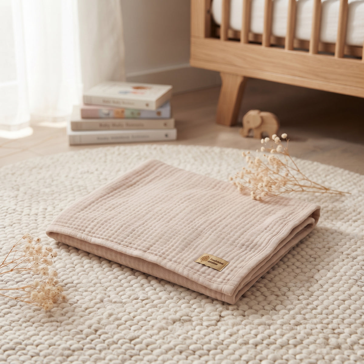 Monkey Mum® muslin diaper - Beige