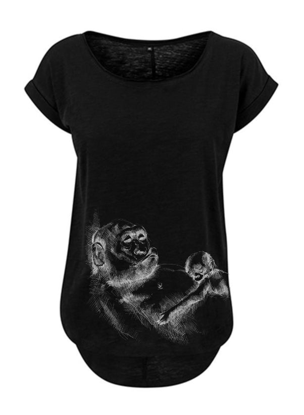 Amningströja Monkey Mum® svart - liten apa