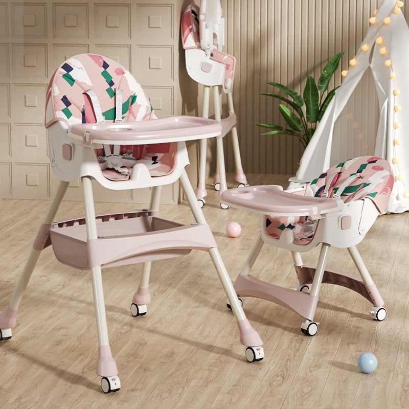 Comfort 2-in-1 Children's High Chair - Pink Ornament
