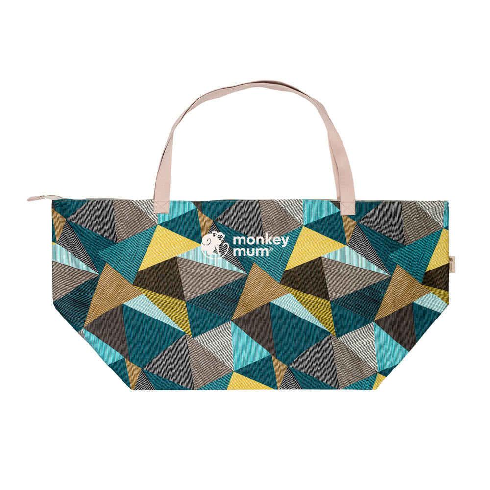 Monkey Mum® Putna platnena torba za dodatke Carrie - Šarmantna geometrija